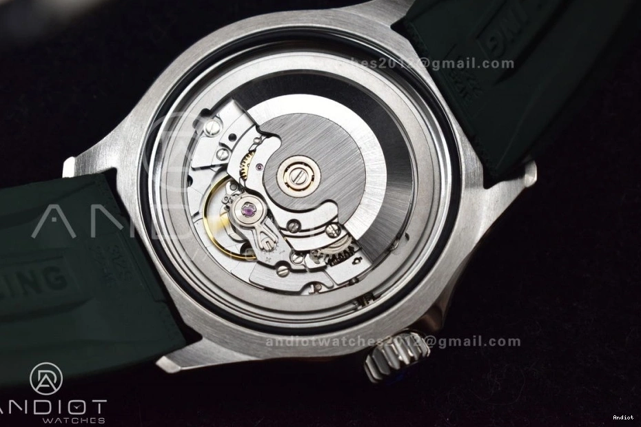 Rubber Strap Orange on Dial Edition Best SS BLSF 1:1 Automatic Green SuperOcean 42 A2824 0507